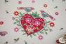 Скатерть из светлого гобелена с романтическим рисунком "Сердечки" Emilia Arredamento  - фото