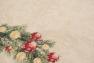 Светлая гобеленовая скатерть с яркими рисунками и люрексом "Рождественский венок" Emilia Arredamento  - фото