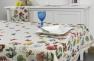 Прямоугольная скатерть с ярким рисунком и цветочной окантовкой "Ирис" Villa Grazia  - фото