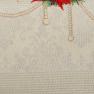 Прямоугольная белая скатерть с красными цветами "Рождественский ноктюрн" Villa Grazia  - фото
