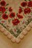 Гобеленовая скатерть с цветочным рисунком и широкой каймой "Маки" Emilia Arredamento  - фото