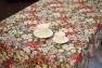 Гобеленовая скатерть с насыщенным флористическим узором "Цветочное поле" Emilia Arredamento  - фото