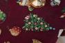 Круглая праздничная скатерть с люрексом "Атрибуты Рождества" Villa Grazia  - фото