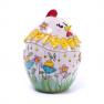 Яйцо керамическое Пасха, декор Цветочная поляна   - фото
