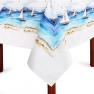 Хлопковая скатерть с тефлоновой пропиткой "Морской ветер" Villa Grazia Premium  - фото