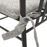 Гобеленовая подушка для стула двусторонняя с тефлоновой пропиткой "Серебряные лепестки" Villa Grazia Premium  - фото