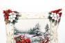 Новогодняя наволочка из коллекции гобелена с люрексом и тефлоновой пропиткой "Снежные забавы" Villa Grazia Premium  - фото