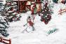 Наволочка новогодняя гобеленовая с люрексом и тефлоновой пропиткой "Снежные забавы" Villa Grazia Premium  - фото