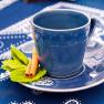 Синие чашки с блюдцем для кофе, набор 6 шт. Nova Costa Nova  - фото