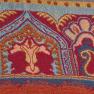 Колоритный индийский красный плед с восточным рисунком Overvalient Rusts Shingora  - фото