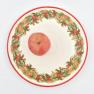 Обеденная тарелка для стильной новогодней сервировки "Зимний букет" Villa Grazia  - фото