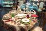 Обеденная тарелка для стильной новогодней сервировки "Зимний букет" Villa Grazia  - фото