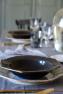 Тарелка для супа Costa Nova Luzia темно-серая 24 см  - фото