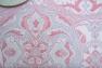 Нежно-розовая прямоугольная скатерть среднего размера с тефлоновым покрытием Porcelaine L'Ensoleillade  - фото