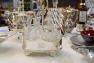 Набор стеклянных емкостей для соусов и приправ в роскошной подставке из шеффилда Royal Family  - фото