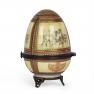 Шкатулка-яйцо из фарфора с узорами и изображением коней Royal Family  - фото