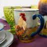 Столовый сервиз с чашками и суповыми тарелками на 4 персоны 16 предметов "Петух на лужайке" Certified International  - фото