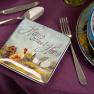 Набор из 4-х маленьких тарелок для закусок "Петух на лужайке" Certified International  - фото