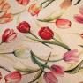 Круглая скатерть из гобелена со сплошным цветочным узором "Тюльпановое поле" Emilia Arredamento  - фото