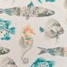 Гобеленовая скатерть с изображением подводного мира "Рыбы" Emilia Arredamento  - фото