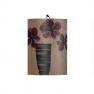 Набор из 2-х деревянных абстрактных картин "Цветы в вазах" Decor Toscana  - фото