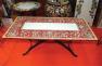 Прямоугольный стол из натурального камня с ручной росписью, Sabrina Grandi Maioliche Ficola  - фото
