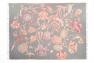 Плед серо-бежевый с рисунком цветов Saturated Bloom Allure Shingora  - фото
