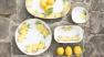 Коллекция керамической посуды с ручной росписью "Лимоны" Bizzirri  - фото