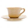 Чашка чайная с блюдцем из желтой коллекции Impressions Costa Nova  - фото