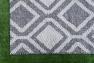 Серый уличный ковер с геометрическим рисунком Sea SL Carpet  - фото