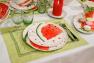 Тарелка десертная с рисунком арбуза "Фруктовый коктейль" Villa Grazia  - фото