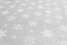 Новогодняя гобеленовая скатерть серого цвета с люрексом "Снежинки" Villa Grazia Premium  - фото