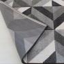 Ковер с геометрическим рисунком серо-белого цвета Spring SL Carpet  - фото