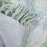 Плед светло-бирюзовый шерстяно-вискозный Shingora  - фото