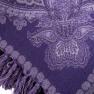 Плед сиренево-фиолетовый 100% шерсть Shingora  - фото