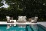 Белый 2-местный диван для сада или террасы Villa Skyline Design  - фото