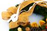 Пышный рождественский венок из искусственных веток с натуральным декором Villa Grazia  - фото