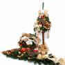 Пышный рождественский венок из искусственных веток с натуральным декором Villa Grazia  - фото