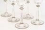 Набор бокалов для вина с золотой отделкой Villa Grazia, 6 шт  - фото