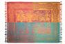 Плед с узором разноцветный из шерсти и хлопка Zen Desire Shingora  - фото