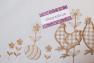 Светлый праздничный наперон с пестрыми курочками «Светлый праздник» Villa Grazia  - фото