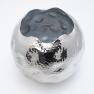 Оригинальная металлическая ваза-шар с неровной поверхностью Milano HOFF Interieur  - фото