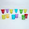 Набор разноцветных стаканов из стекла с резным орнаментом Fidelio, 6 шт. HOFF Interieur  - фото