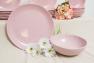 Круглое блюдо из розовой керамики Ritmo Comtesse Milano  - фото