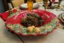 Блюдо круглое керамическое "Рождественская гирлянда" Bordallo  - фото