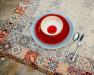 Глубокий салатник из красной керамики Ritmo Comtesse Milano  - фото