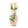 Керамическая ваза с цветочным рисунком Malva из коллекции "Ботаника" L´Antica Deruta  - фото