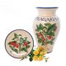 Напольная ваза с изображением земляники Fragaria из коллекции «Ботаника» L´Antica Deruta  - фото