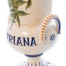 Ваза на высокой ножке Valeriana из коллекции декоративной керамики «Ботаника» L´Antica Deruta  - фото