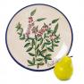 Керамическая декоративная тарелка с изображением дербенника Salicaria "Ботаника" L´Antica Deruta  - фото